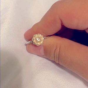 Pandora blooming dahlia ring